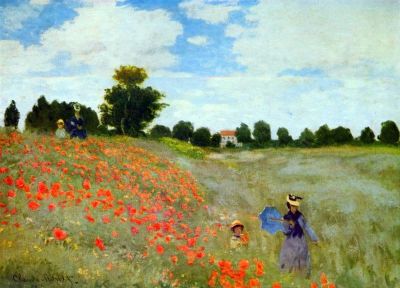 art oil painting reproduction of  Claude Monet Poppies museum quality handmade