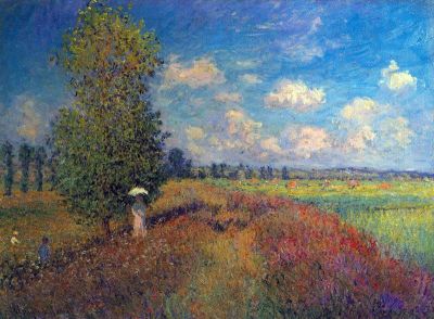 art oil painting reproduction of  Claude Monet Poppy Field In Summer museum quality handmade