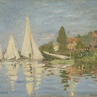 Claude Monet Regattas At Argenteuil
