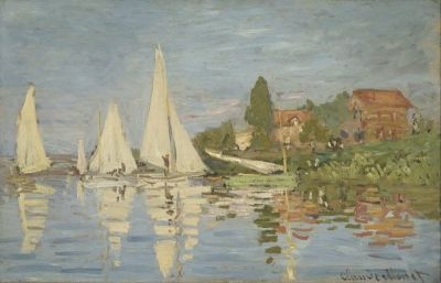 art oil painting reproduction of  Claude Monet Regattas At Argenteuil museum quality handmade