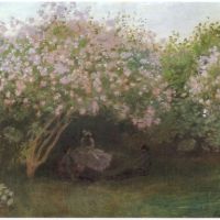 Claude Monet Repos Sous Les Lilas 1872