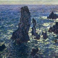Claude Monet Rocks On Belle-ile - The Needles Of Port-coton