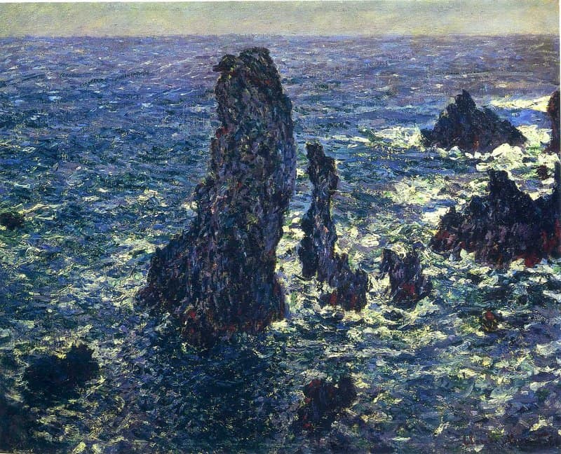 Claude Monet Rocks On Belle-ile - The Needles Of Port-coton museum quality