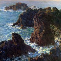Claude Monet Rocky Peaks At The Belle-ile
