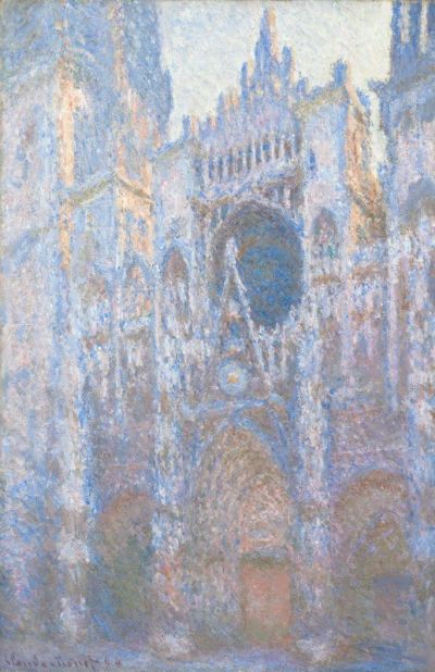art oil painting reproduction of  Claude Monet Rouen Cathedral West Fa Ade 1894 museum quality handmade