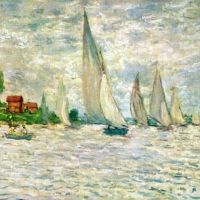 Claude Monet Sailboats Regatta In Argenteuil