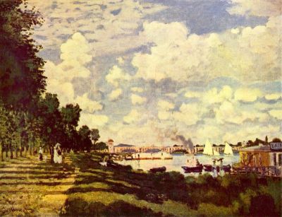 art oil painting reproduction of  Claude Monet Sailing At Argenteuil museum quality handmade