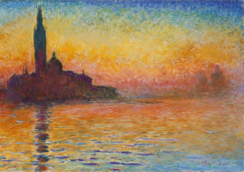 Claude Monet San Giorgio Maggiore At Dusk - Saint-georges-majeur Au Cr Puscule museum quality