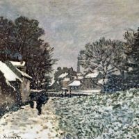 Claude Monet Snow At Argenteuil