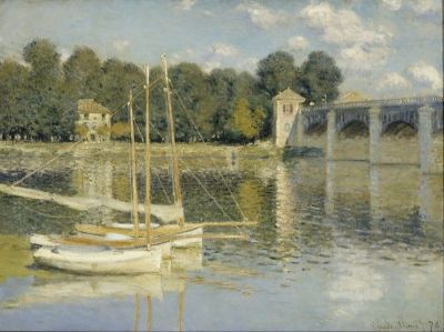 art oil painting reproduction of  Claude Monet The Argenteuil Bridge museum quality handmade