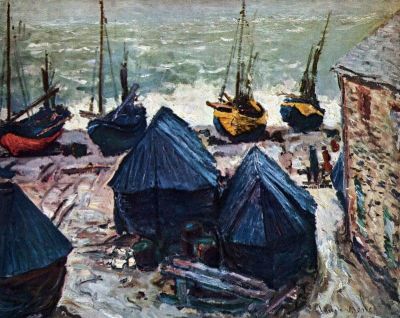 art oil painting reproduction of  Claude Monet The Boats museum quality handmade