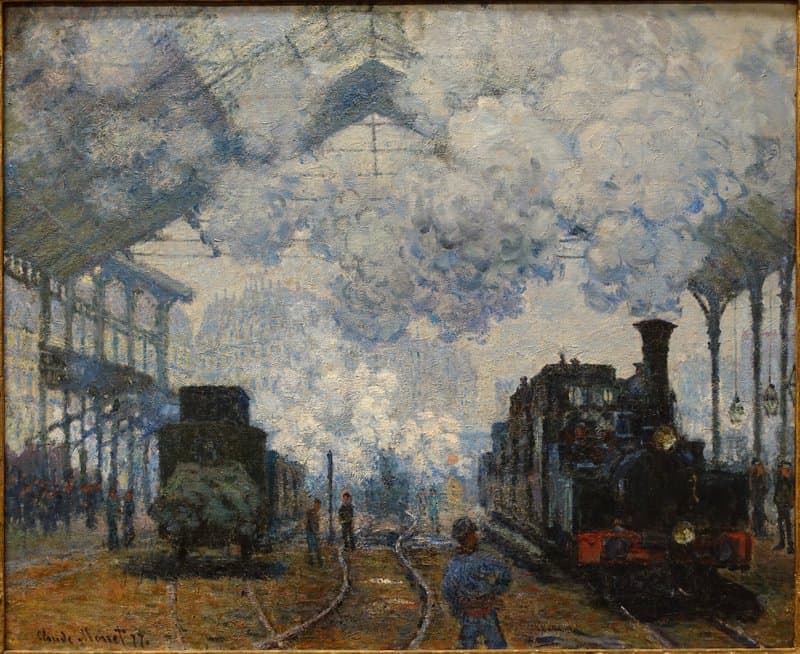 Claude Monet The Gare Saint-lazare Arrival Of A Train museum quality