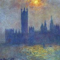Claude Monet The Houses Of Parliament Sunlight In The Fog Hand Painted Reproduction
