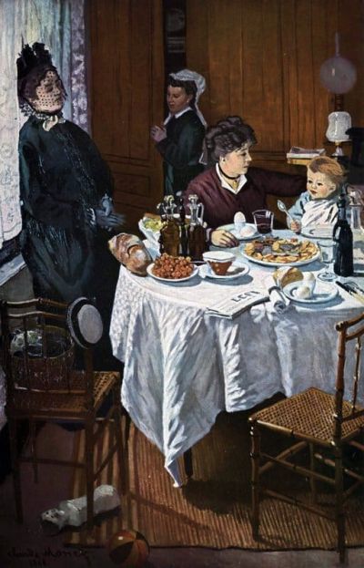 art oil painting reproduction of  Claude Monet The Lunch 1 museum quality handmade
