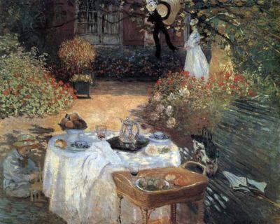 art oil painting reproduction of  Claude Monet The Lunch 2 museum quality handmade