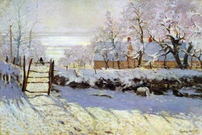 art oil painting reproduction of  Claude Monet The Magpie museum quality handmade