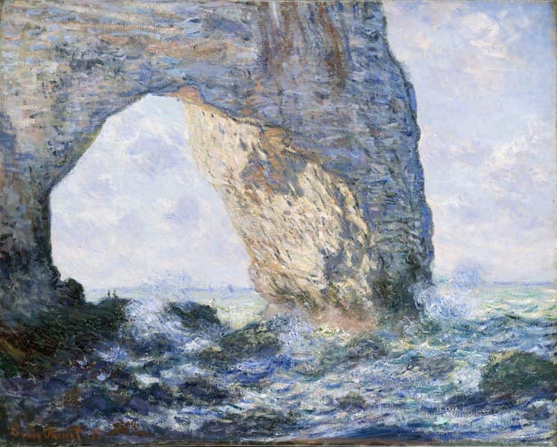 Claude Monet The Manneport Rock Arch West Of Etretat museum quality
