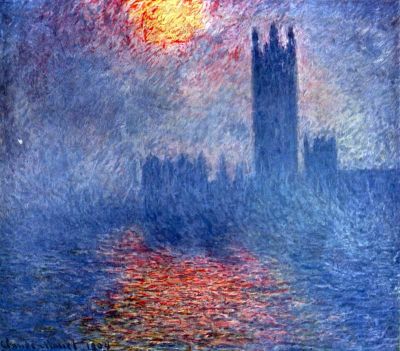 art oil painting reproduction of  Claude Monet The Parliament In London museum quality handmade