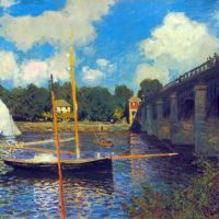 Claude Monet The Road Bridge Argenteuil