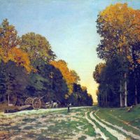 Claude Monet The Road From Chailly To Fontainebleau