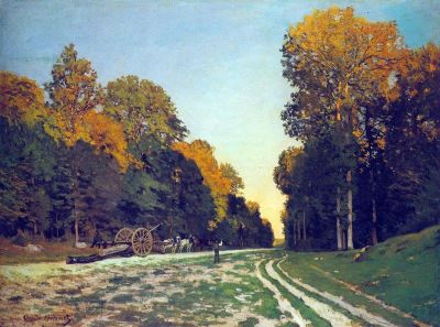 art oil painting reproduction of  Claude Monet The Road From Chailly To Fontainebleau museum quality handmade