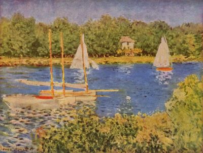 art oil painting reproduction of  Claude Monet The Seine At Argenteuil Basin museum quality handmade