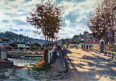art oil painting reproduction of  Claude Monet The Seine At Bougival museum quality handmade