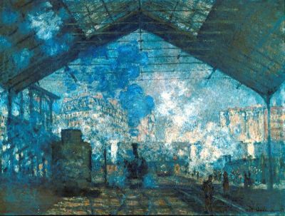 art oil painting reproduction of  Claude Monet The Station Saint-lazare museum quality handmade
