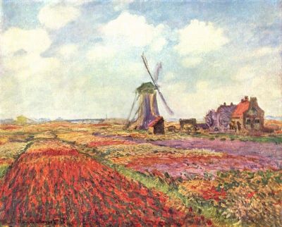 art oil painting reproduction of  Claude Monet Tulip Fields In Holland museum quality handmade