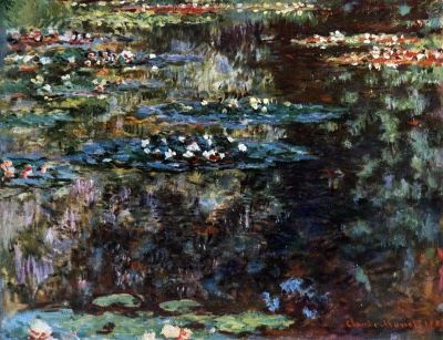 art oil painting reproduction of  Claude Monet Water Garden At Giverny museum quality handmade