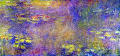 art oil painting reproduction of  Claude Monet Water Lilies - Yellow Nirvana museum quality handmade
