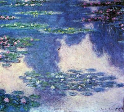 art oil painting reproduction of  Claude Monet Water Lilies Water Landscape 4 museum quality handmade