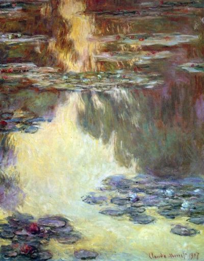 art oil painting reproduction of  Claude Monet Water Lilies Water Landscape 6 museum quality handmade