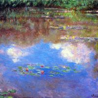 Claude Monet Water Lily Pond 4 artwork on canvas