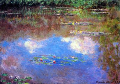 art oil painting reproduction of  Claude Monet Water Lily Pond 4 museum quality handmade