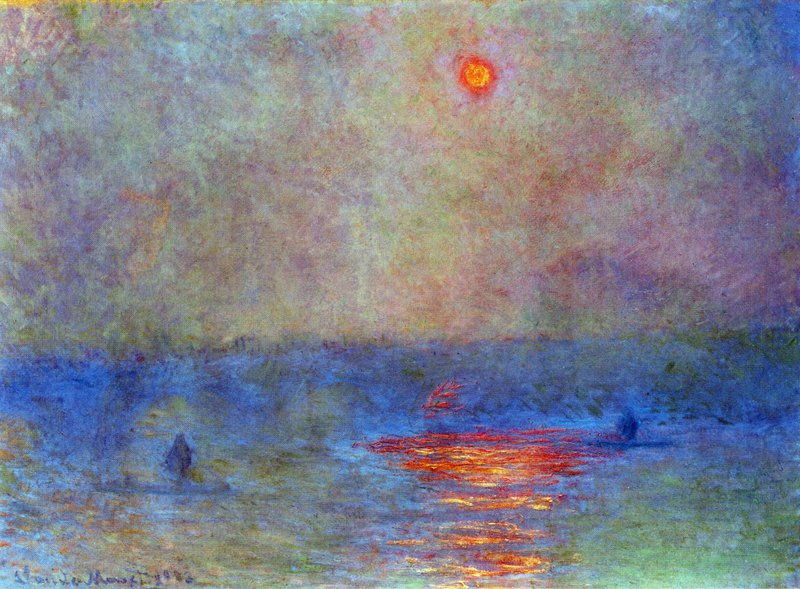 Claude Monet Waterloo Bridge The Sun In The Fog museum quality