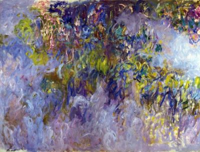 art oil painting reproduction of  Claude Monet Wisteria 1 museum quality handmade