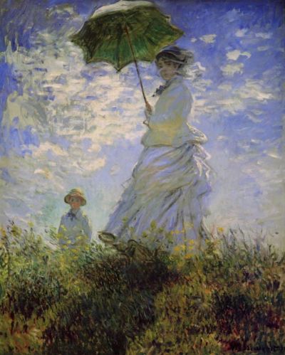 art oil painting reproduction of  Claude Monet Woman With A Parasol - Madame Monet And Her Son museum quality handmade