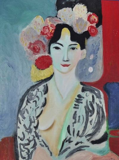 art oil painting reproduction of  Concha De Castro Tribute To Matisse 1980 museum quality handmade