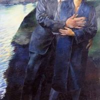Conrad Felixmuller Lovers In Dresden
