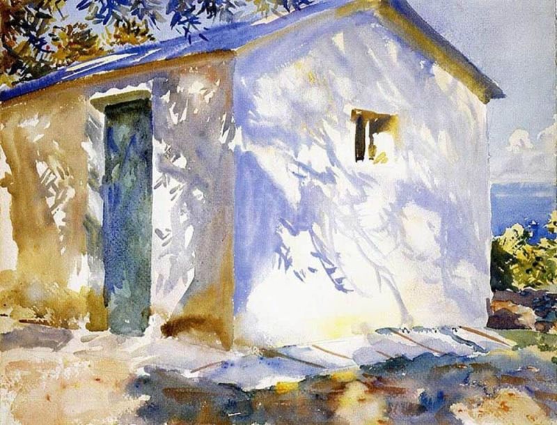 Sargent - Corfu - Lights And Shadows 1909 By John Singer Sargent museum quality