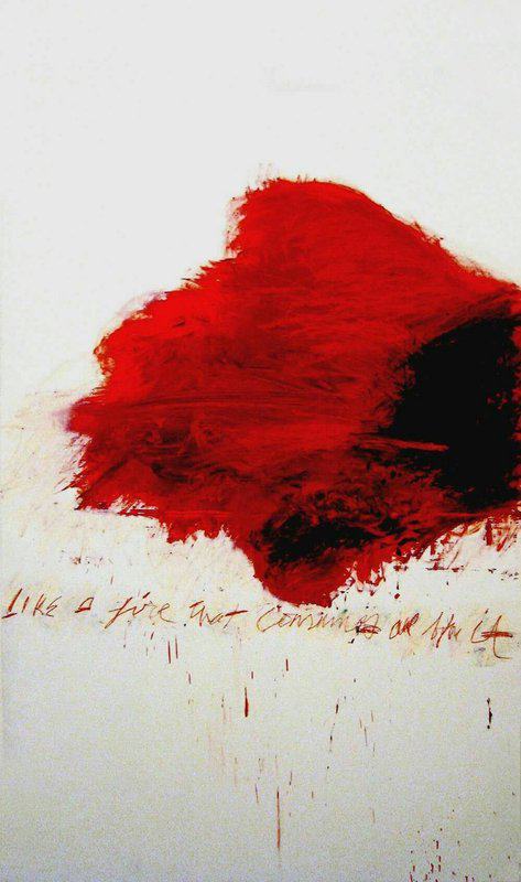 Cy Twombly Like A Fire That Consumes All Before It museum quality