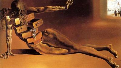art oil painting reproduction of  Dali Anthropomorphic Cupboard With Drawers museum quality handmade