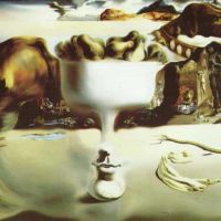 Dali Apparition Of Face And Fruit Dish On A Beach
