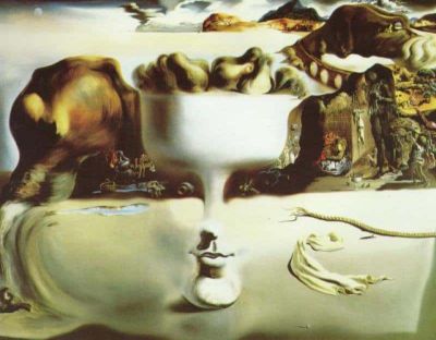 art oil painting reproduction of  Dali Apparition Of Face And Fruit Dish On A Beach museum quality handmade