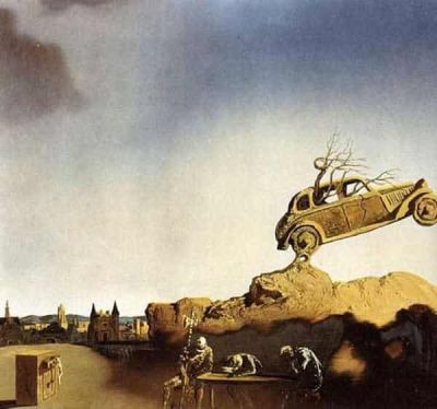 art oil painting reproduction of  Dali Apparition Of The Town Of Delft museum quality handmade
