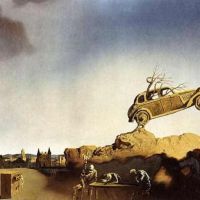 Dali Apparition Of The Town Of Delft Hand Painted Reproduction