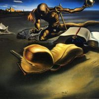 Dali Book Transforming Itself Into A Nude Woman