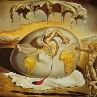 Dali Geopoliticus Child Watching The Birth Of The New Man Hand Painted Reproduction