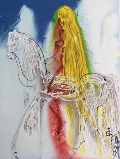 art oil painting reproduction of  Dali Lady Godiva museum quality handmade